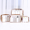 4pcs Travel Organizer Cosmetic Bag Travel Toiletry Bag Large Capacity Washable Travel Storage Durable Transparent PVC(PolyVinyl Chloride) Portable Foldable Luggage