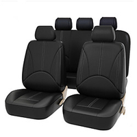4PCS/Set 2 Frontseat Covers Advanced PU Leather Auto Universal Car Seat Covers Auto Seat Protector Cushion Front Rear Cover Interior Accessories Vehicle Car Styling