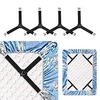 4Pcs/Set Elastic Bed Sheet Grippers Belt Fastener Bed Sheet Clips Mattress Cover Blankets Quilt Holder Textiles Organize Gadgets miniinthebox