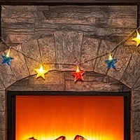 4th of July Decorations Lights Red White and Blue Lights with 1.5M10LED/ 3M20LED Big Stars Patriotic Lights Battery Operated Fourth of July Lights Indoor July 4th Dcor miniinthebox