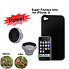 4x Telephoto Lens with Protective Back Case for iPhone 4