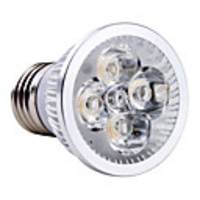 4x1W E27 4 LED 95-260V 3000K Warm White Light Bulb 400Lm