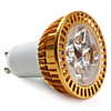 4x1W GU10 3000K 360LM 4-LED Warm White Light Bulb (85-265V)