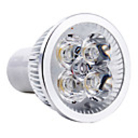 4x1W GU10 4 LED 95-260V 6000K White Light Bulb 400Lm