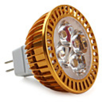 4x1W MR16 3000K 360LM 4-LED Warm White Light Bulb (12-18V)