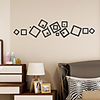 5 Colors Geometry Art Wall Sticker Mirror Wall Stickers Decorative Self Adhesive