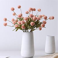 5 Head Imitation Autumn Dandelion Ball Chrysanthemum Wedding Decoration Bouquet Soft Decoration miniinthebox