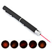 5 in 1 150mW 650nm Red Laser Pointer Pen (2AAA included)