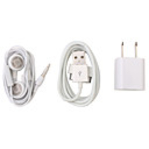 5-in-1 Compact Accessory Kit for iPhone 3G/3GS - Black