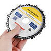 5 Inch Grinder Chain Disc 22mm Arbor 14 Teeth Wood Carving Disc For 125mm Angle Grinder