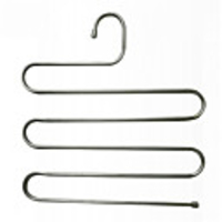 5 layers Stainless Steel Clothes Hangers S Shape Pants Storage Hangers Clothes Storage Rack Multilayer Storage Cloth Hanger