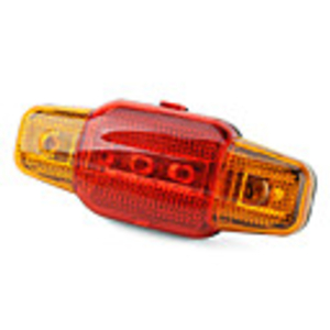 5-LED 7-Mode Red Yellow Light Safty Warning Flashing Bicycle Tail Lamp
