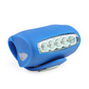 5 LED Silicone Bicycle Bike Safety Rear Light LC-6005,  Blue