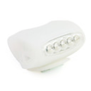 5 LED Silicone Bicycle Bike Safety Rear Light LC-6005,  White