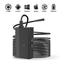 5 million ultra clear 5.5 MMWIFI 1080P endoscope android iOS phone camera hard wire 1 meter