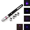 5-Mode Blue Laser Pointer with Battery (5mw, 405nm, Black)