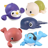 5 Pack Wind Up Swimming Bathtub Animals,  Turtle Whale Shark Dolphin Penguin Pool Float Bath Watering Toys for Boys Girls Baby Toddler miniinthebox