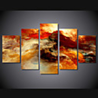 5 Panels Modern Canvas Prints Painting Home Decor Artwork Pictures DecorPrint Rolled Stretched Modern Art Prints Abstract Landscape