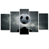 5 Panels Wall Art Canvas Prints Painting Artwork Picture HD World cup European Cup Sports Football Home Decoration Décor Rolled Canvas No Frame Unframed Unstretched miniinthebox