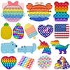 5 pcs Push Bubble Sensory pop it fidgets Toy Autism need squishy Stress Reliever Toy Adult Child Funny Anti-stress decompression gift miniinthebox