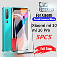 5 PCS Curved protective Glass For xiaomi mi 10 pro glass xiomi mi 10 pro tempered Glas on mi 10 screen protector