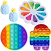 5 pcs Fidget Sensory Toy Set Stress Relief Toys Autism Anxiety Relief Stress Pop Bubble Fidget Sensory Toy For Kids Adults miniinthebox