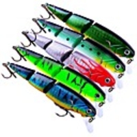 5 pcs Fishing Lures Hard Bait Crank Outdoor Sinking Bass Trout Pike Bait Casting Lure Fishing General Fishing Plastic