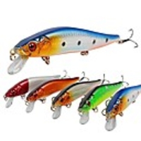 5 pcs Fishing Lures Hard Bait Minnow Sinking Bass Trout Pike Sea Fishing Fly Fishing Bait Casting Hard Plastic Carbon Steel / Spinning / Jigging Fishing / Freshwater Fishing / Bass Fishing