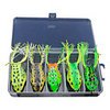 5 pcs Fishing Lures Lure Packs Frog Bass Trout Pike Plastic