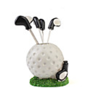 5 pcs Lovely Fruit Fork Kit with Container (Golf)