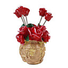 5 pcs Lovely Fruit Fork Kit with Container (Rose)