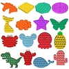 5 pcs Push Pops Bubble Sensory Toy For Autism Special Needs Adhd Autism Squishy Stress Reliever Toys Kid Funny Anti-Stress Fidget Toys miniinthebox