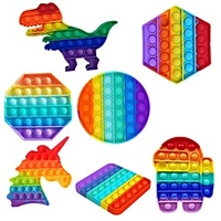 5 pcs Squeeze Bubble Decompression Toys Push Bubble Fidgets Simple Figet Toys Autism Squishy Stress Relief Toy for Kids Adults miniinthebox