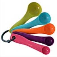 5 Pcs/Set Small Plastic Amount Measuring Spoon Combination Colorful Spoon Set Baking Tools Color A Scale Spoon Random