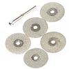 5 Pieces Set 20mm Mini Diamond Cutting Discs for DIY Silver Smithery and Crafts