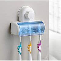 5 Racks Dust-proof Toothbrush Holder for the Bathroom Kitchen Family Holder For Toothbrushs Suction Holder Wall Stand Hook miniinthebox