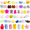 50 pcs Squishy Animal Toy Squeeze Mochi Rising Antistress Abreact Ball Soft Sticky Cute Funny Gift miniinthebox