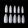 500 Pieces of Bags Full of Transparent Medium And Long Pointed False Nail Stickers Nail Nails False Nail Tips with Case for Nail Salons and DIY Nail Art