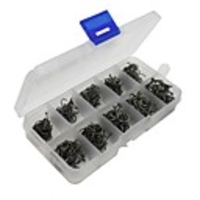 500Pcs Carbon Steel Carp Fishing Jig Hooks Octopus Hooks With Hole Fly Fishing Tackle Box 10 Sizes Fishing Hooks