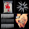 500pcs pack long sharp stiletto false acrylic nail art tips