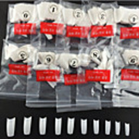 500pcs pro white half well false acrylic nail art tips