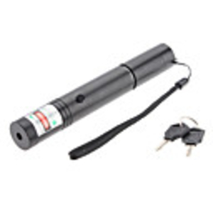 502B Flashlight Shaped 532nm Green Laser Pointer with Clip Set (1x16340,  1xCR123A)
