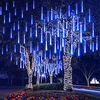 50cm 100-240V Outdoor Meteor Shower Rain 24 Tubes LED String Lights Waterproof For Christmas Wedding Party Decorationfor Christmas Trees Halloween Decoration Holiday Wedding