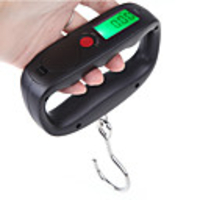 50kg /10g Digital Portable Electronic Luggage Weight Hook Hanging Scale LCD Displaykg / lb / oz / g Black