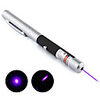 50mW 405nm Mid-open Purple Blue Laser Pointer Pen (2AAA included)