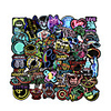 50PCS Neon Light Stickers Cool Funny Car Styling Bomb JDM Decals Animal Cartoon Toy Bike Motorcycle Phone Laptop Travel
