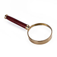 50x5 Handheld Magnifier with Wooden Handle