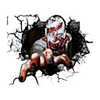 5143cm New 3D Halloween Decorations Corpse Self Adhesive Wall Stickers Creative Indoor Wall Decoration