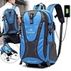 55 L Hiking Backpack Rucksack Breathable Straps - Rain Waterproof Quick Dry Wear Resistance High Capacity Outdoor Hiking Camping Travel Nylon Red Green Blue