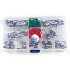 55 pcs Jig Hook Fishing Hooks Non Hang-Nail Needle Sea Fishing / Bait Casting / Ice Fishing Carbon Steel Kits / Spinning / Jigging Fishing / Freshwater Fishing / Carp Fishing / Bass Fishing
